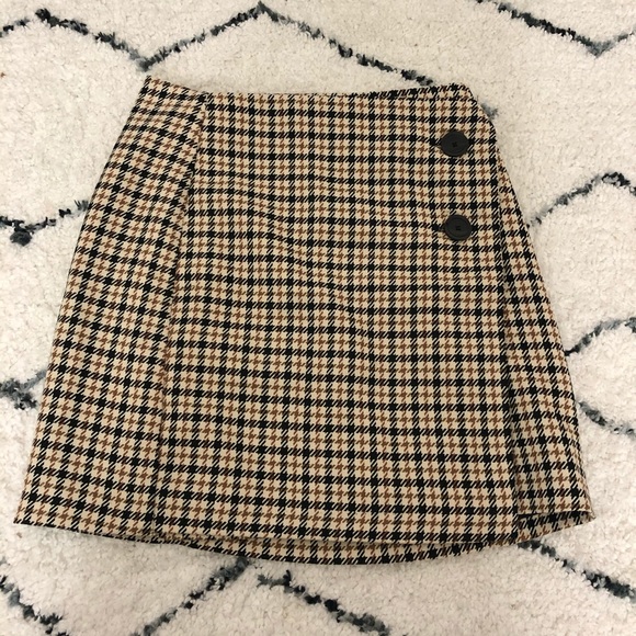 H&M Skirts Hm Plaid Skirt Poshmark